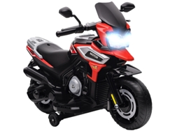 Motocicleta Eléctrica, 18-36 Meses, Ruedines De Apoyo, Luces, Música, Plástico, Acero, Rojo.