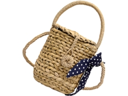 Bolsa De Palha Trançada, Estilo Ombro, Com Franjas, Ideal Para Praia. Reutilizável E Com Design Simples.