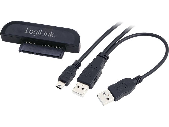 Cable de Datos LOGILINK (USB A - SATA - Negro)