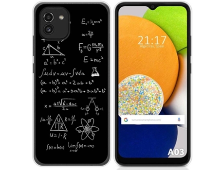 Carcasa para Samsung Galaxy A03 TUMUNDOSMARTPHONE Dibujos Formulas Multicolor
