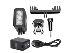 Mini linterna LED sumergible para buceo, luz auxiliar impermeable para grabación subacuática.