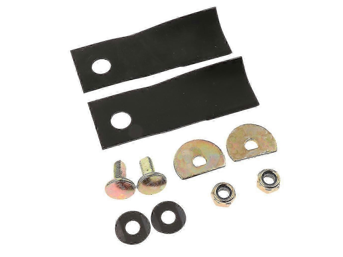 Juego de cuchillas de repuesto para cortadora de césped Honda GXV160, 2 cuchillas, acero inoxidable resistente, con pernos y tuercas. Everley891