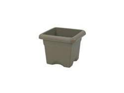 PLASTIKEN 7726 - Maceta Cuadrada Colección TERRA Medida 26 cm 7L Taupe