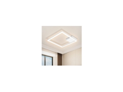 Zmh Lámpara De Techo Led Cuadrada Blanca Para Sala De Estar, Pasillo, Cocina Moderna De 3000 K