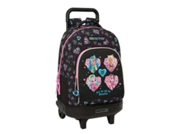 Mochila escolar negra Monster High 33 x 45 x 22 cm