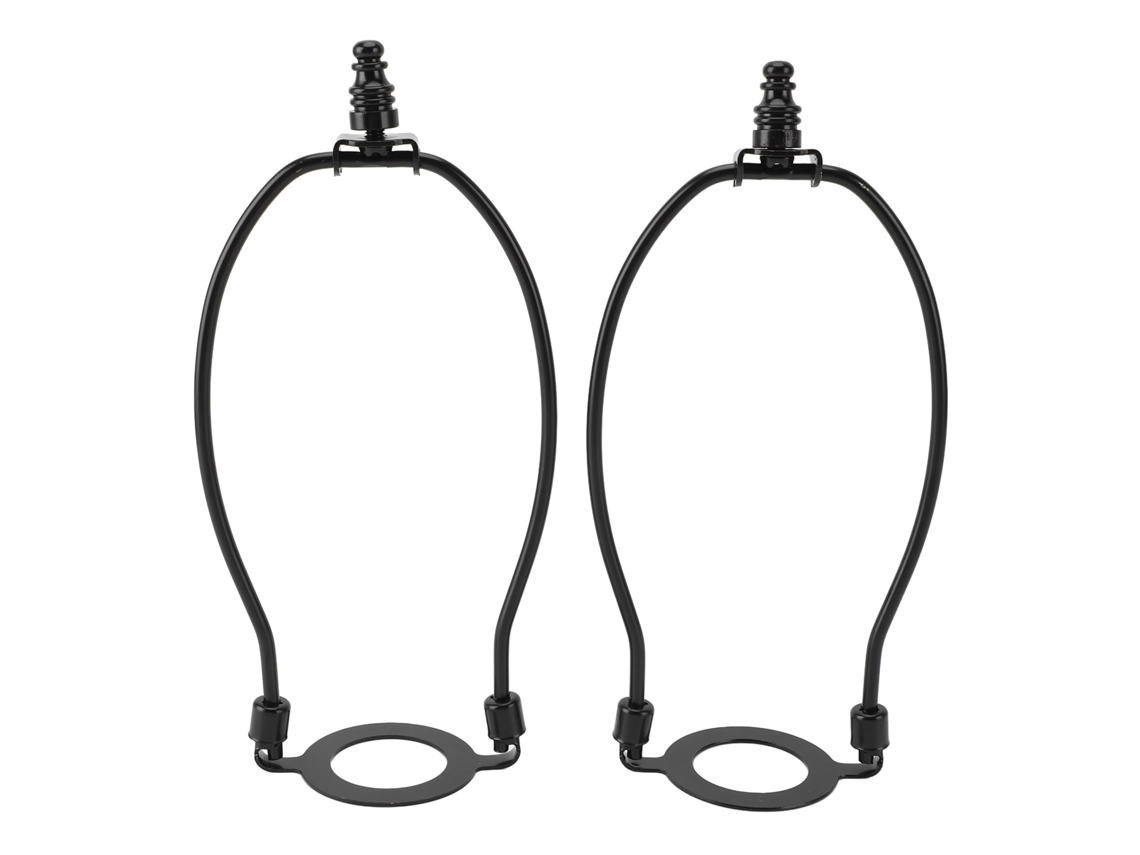 Kit de soporte ajustable para lámpara de mesa y de pie, 2 piezas, con base E26, 2 unidades, color negro.