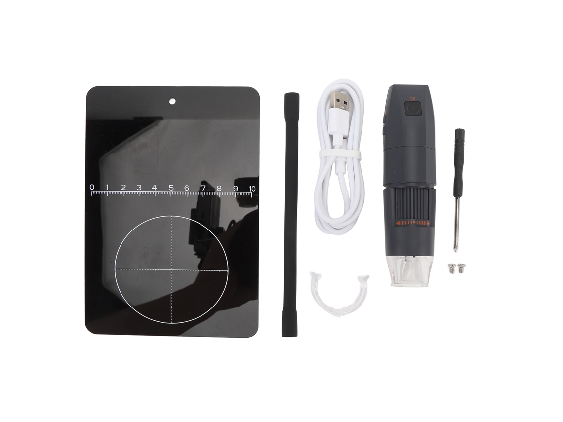 Microscopio Digital Usb Inalámbrico Portátil De 50x-1000x Con Cámara De Inspección, 8 Led Y Resolución 1080p.