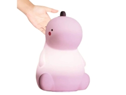 Luz Dinosaurio Silicona Yizhood Táctil Cambio Color Recargable Rosa