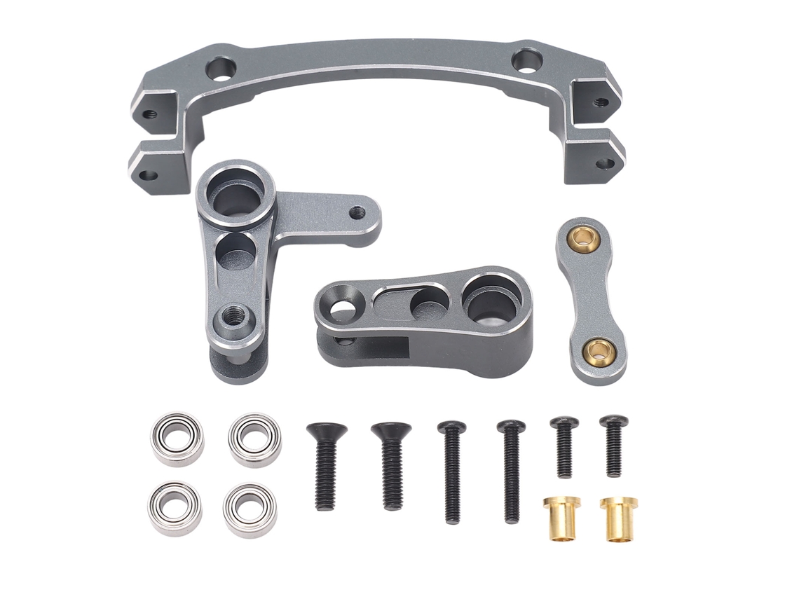 Protector De Servo De Aluminio Bellcrank Para Coche Rc Arrma 1/8 Mojave 4x4 4s Blx De Acero Titanio
