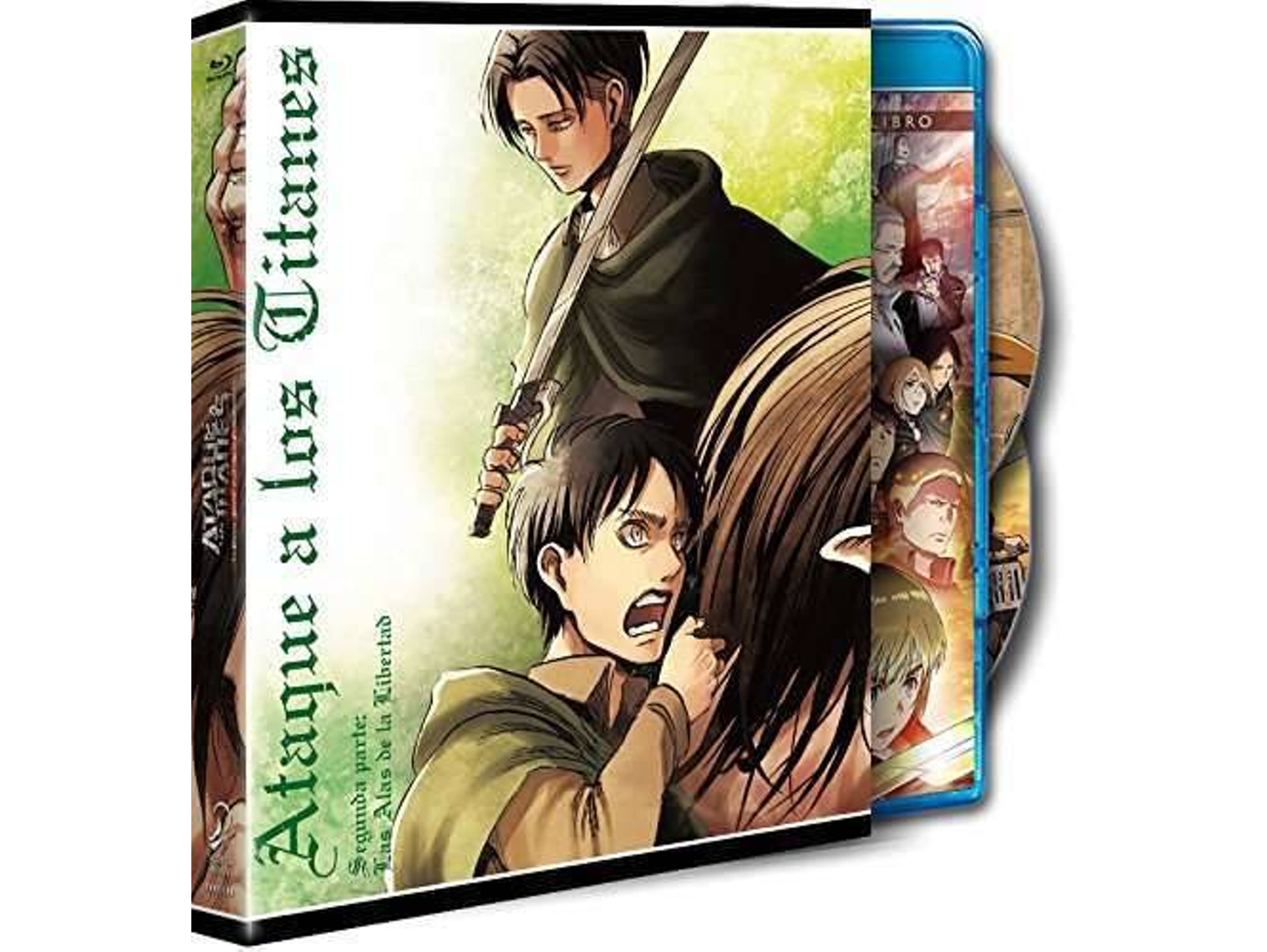Blu-Ray Ataque A Los Titanes. - Parte 2: Las Alas De La Libertad. - Edición Ilustración Conmemorativa De Hajime Isayama