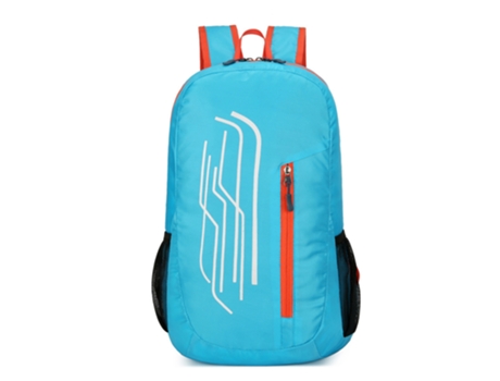 Mochila para deportes al aire libre, mochila plegable impermeable ligera, mochila de gran capacidad (El azul claro)