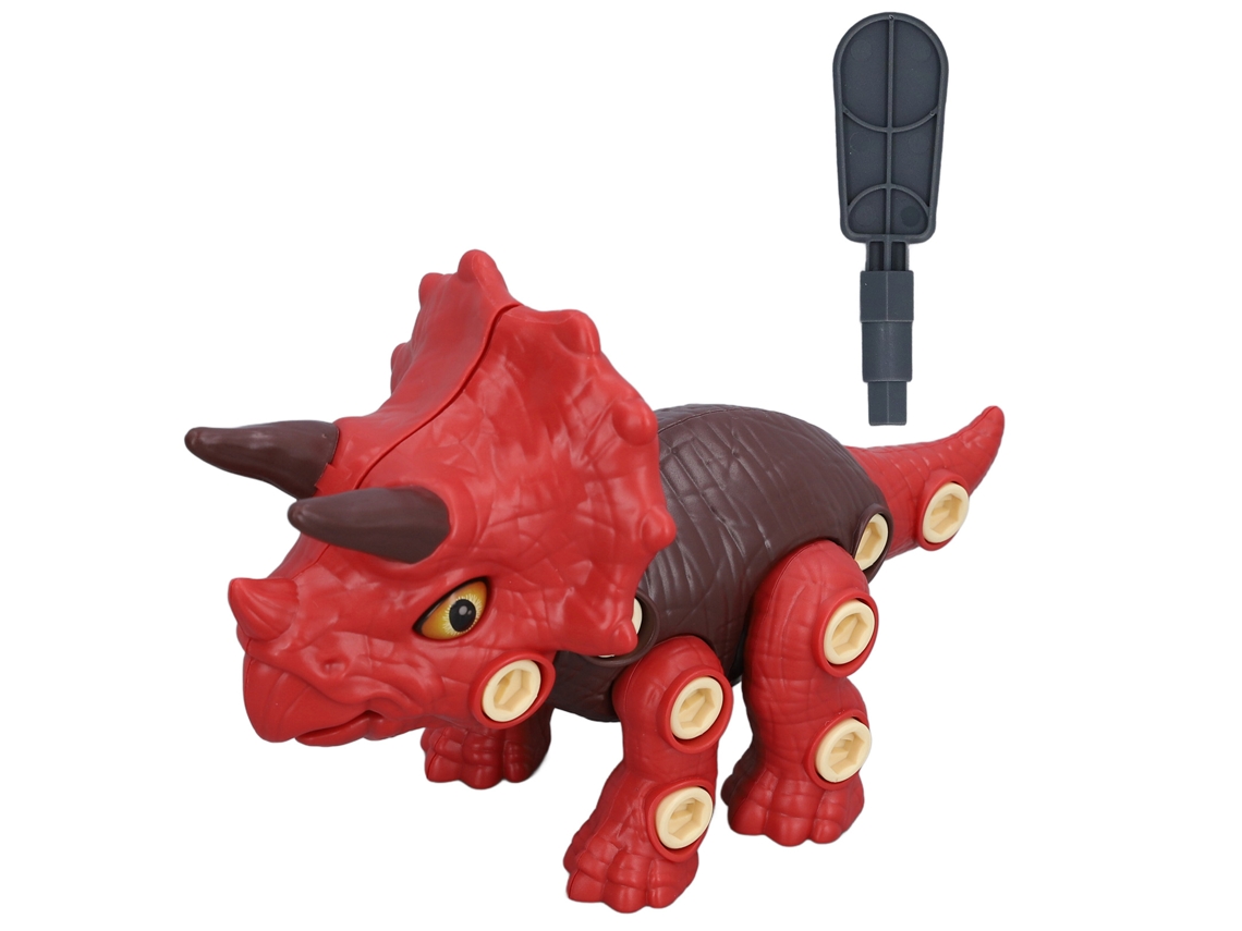 Juguete Interactivo De Plástico Con Forma De Dinosaurio Triceratops Para Niños: Se Puede Armar Y Desarmar.