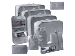 Organizador Cubos Empacar Maletas NEVEANCE Gris (34x25x7cm)