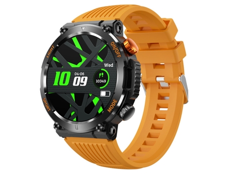 Smartwatch CHRONUS 1.46'' 100 Modos deportivos 30 días de batería en espera para iOS y Android Naranja