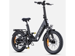 Bicicleta eléctrica compacta Engwe L20 3.0 Boost con neumáticos anchos de 20 pulgadas y un motor de 250 W, equipada con una batería de 48 V y 13,5 Ah.