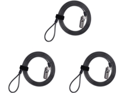 Cable De Seguridad Antirrobo Con Combinación Para Portátil 3x