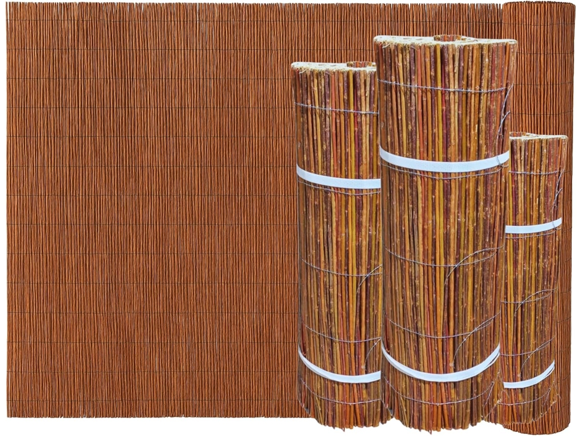 Cerca De Vime Natural 50x300 Cm, Para Jardim E Varanda Tapete De Ocultação Exterior Ogrodzenia Wiklinowe