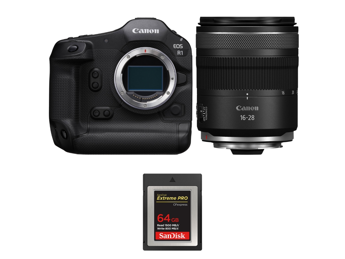 Canon Eos R1 + Rf 16-28mm F/2.8 Is Stm + 1 Sandisk 64gb Extreme Pro Cfexpress Type B + Ebook “20 Consejos Para Fotos Que Impactan”
