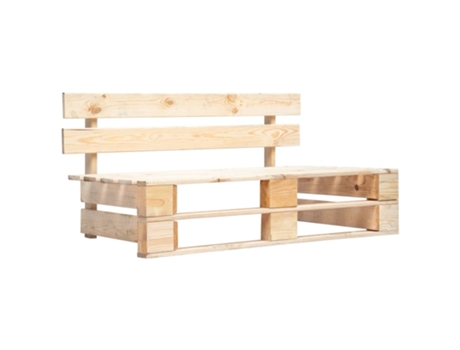 MAISON EXCLUSIVE Banco de palés para jardín madera