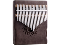 Piano de Polegar Kalimba DIGITALLAB Instrumento Para Principiantes, 21 Teclas (Marrón)