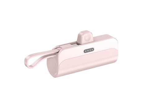 Powerbank Portátil 6000mAH 2 em 1 Type-C + Lightning M2 TEC M2-22 Rosa