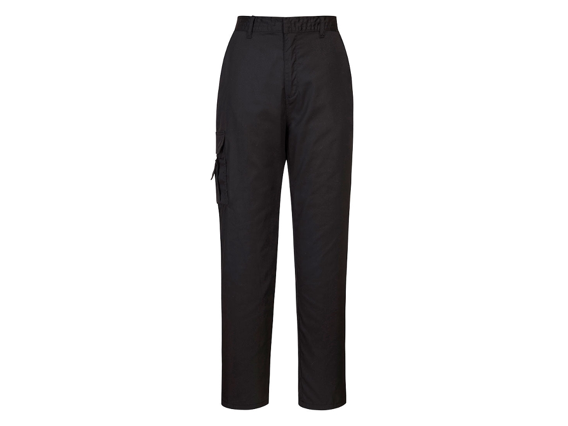 Pantalones de combate para mujer: comodidad y estilo para el día a día / Negro, talla grande / L Portwest