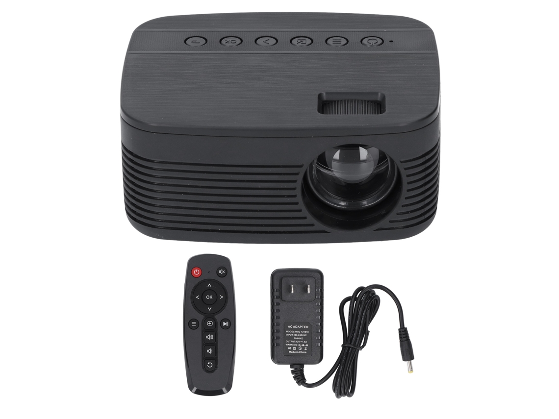 Proyector Portátil 1080p Con Duplicación Inalámbrica Compatible Con Ios Y Android Para Cine En Casa. Enchufe Estadounidense.
