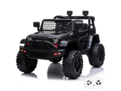 Vehículo Eléctrico Infantil Vrooomy Trail Blazer 1 A 5 Años - Jeep Para Niños Con Amortiguadores, Luces &amp; Reproductor Mp3 - Vehículo A Batería 12v Con Mando A Distancia, Puertas Que Se Abren &amp; Arranque Suave - Negro