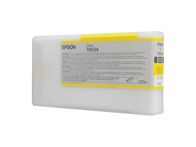 Cartucho de tinta original EPSON, T6534 2 ml , Amarillo, Estándar, C13T653400