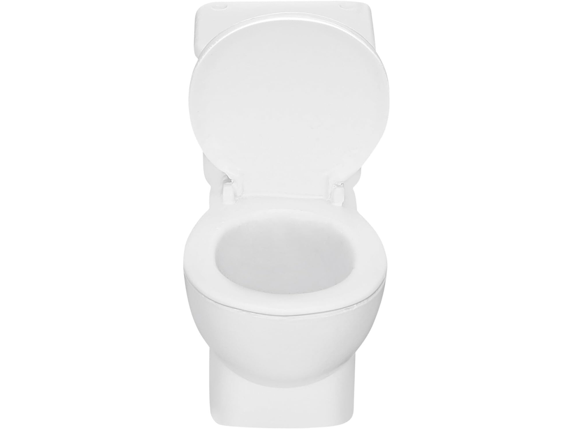 Mini Inodoro Decorativo De Resina Resistente A La Intemperie, Figura