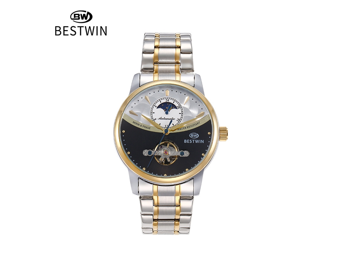 Reloj Mecánico Esqueleto Para Hombre (negro)