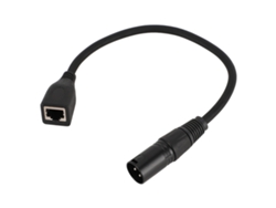 Cable Adaptador De Pvc Ofc Xlr De 3 Pines Macho A Rj45 Hembra Para Controlador Dmx Con De 0,3 M