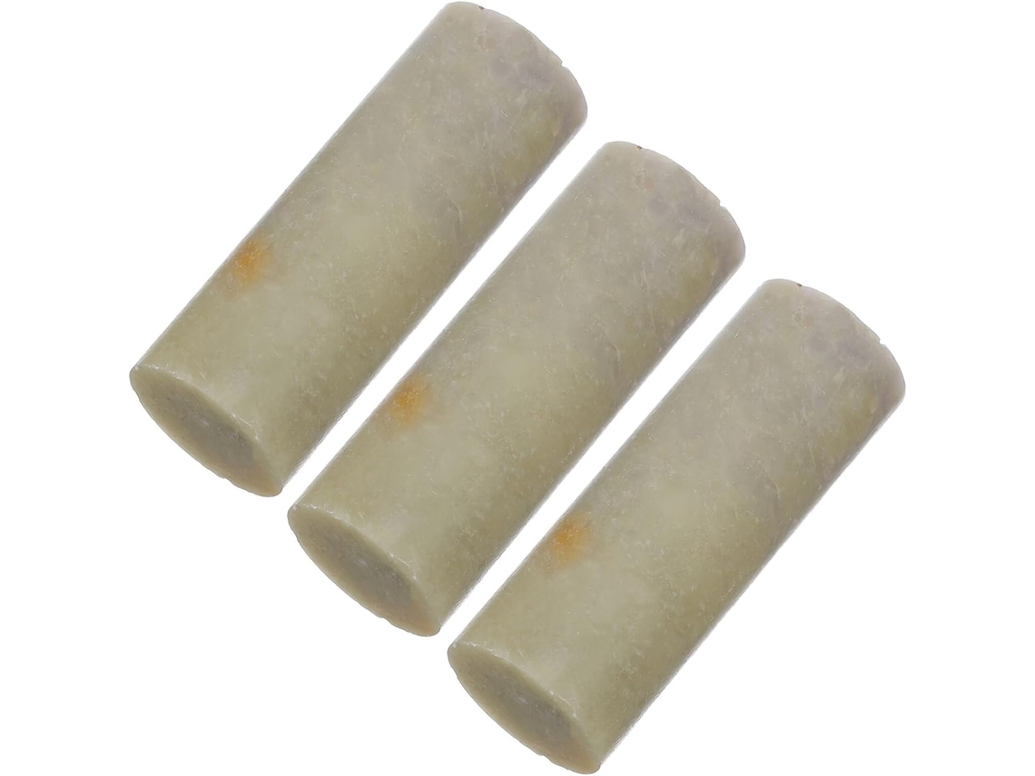 Juego De 3 Piedras Cilíndricas Redondas Qingtian En Blanco Para Kit De Grabado De Sellos Chinos