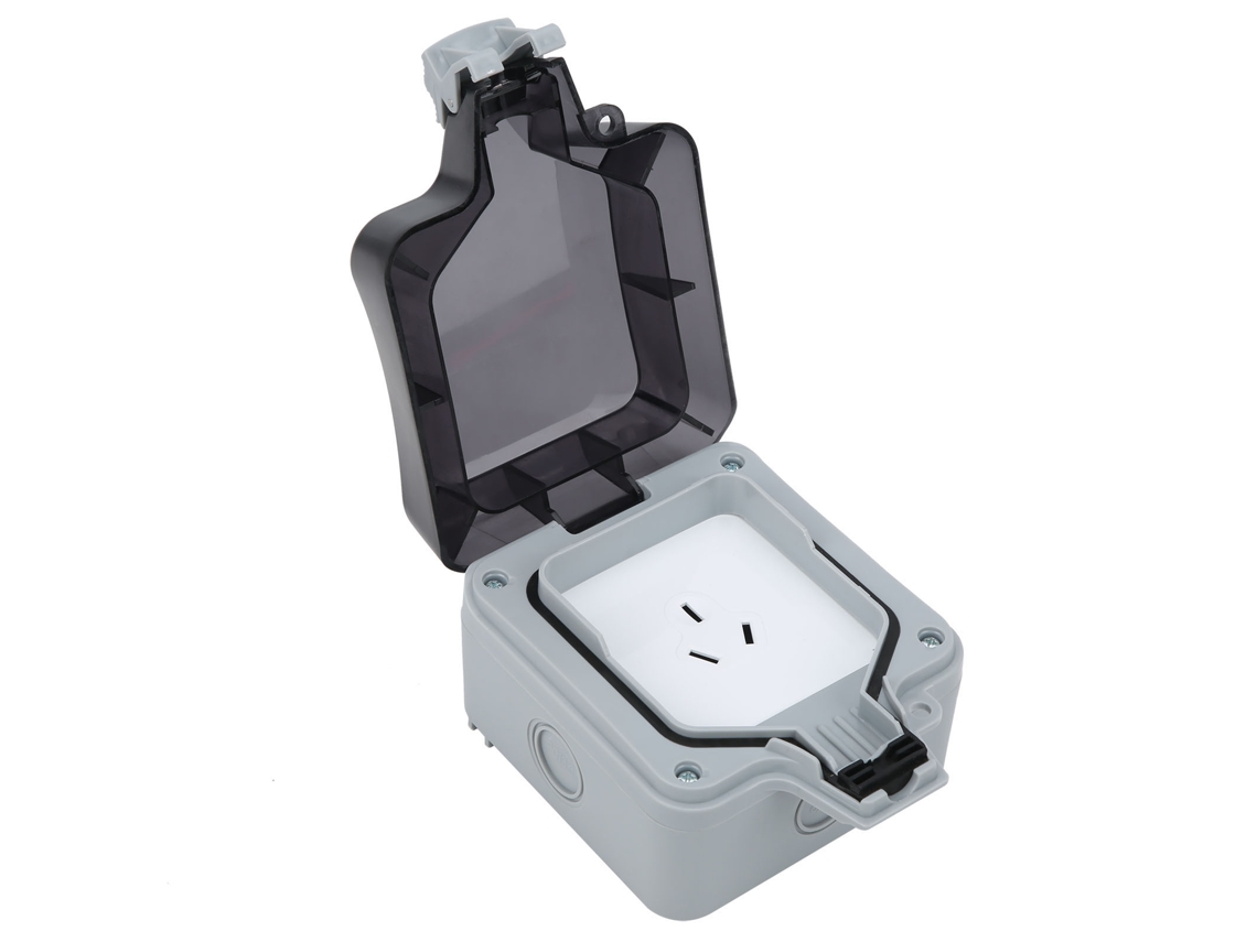Toma De Corriente Exterior Impermeable Con 3 Orificios Para Pared, 220 V, Para Aparcamientos Y Obras De Construcción.