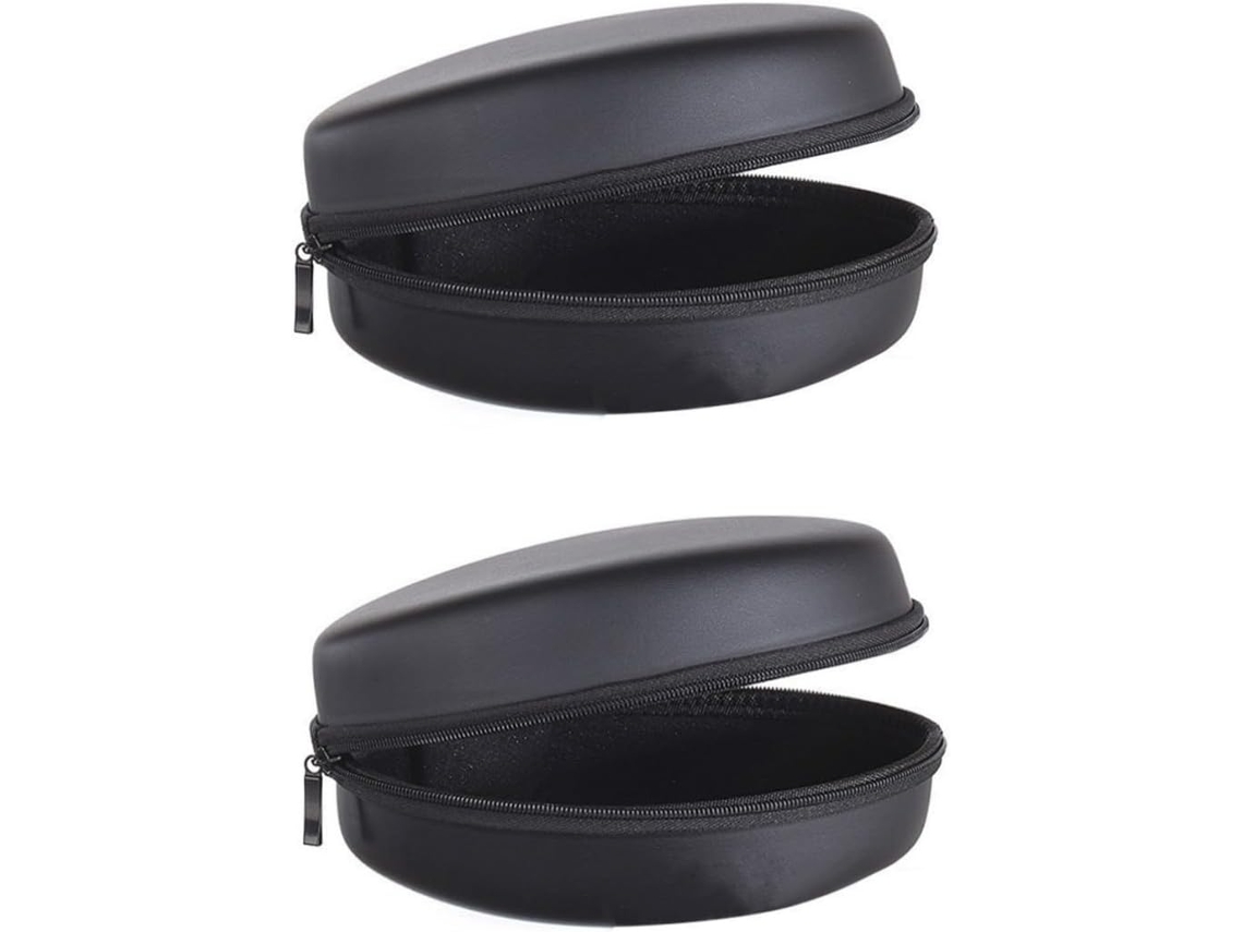 Juego De 2 Mini Cajas De Almacenamiento Para Auriculares, Estuche De Transporte Y Cable.