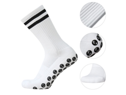 Meias De Futebol Antiderrapantes 3 Pares Meias Esportivas Respiráveis Quick Dry Para Futebol Basquete Hóquei