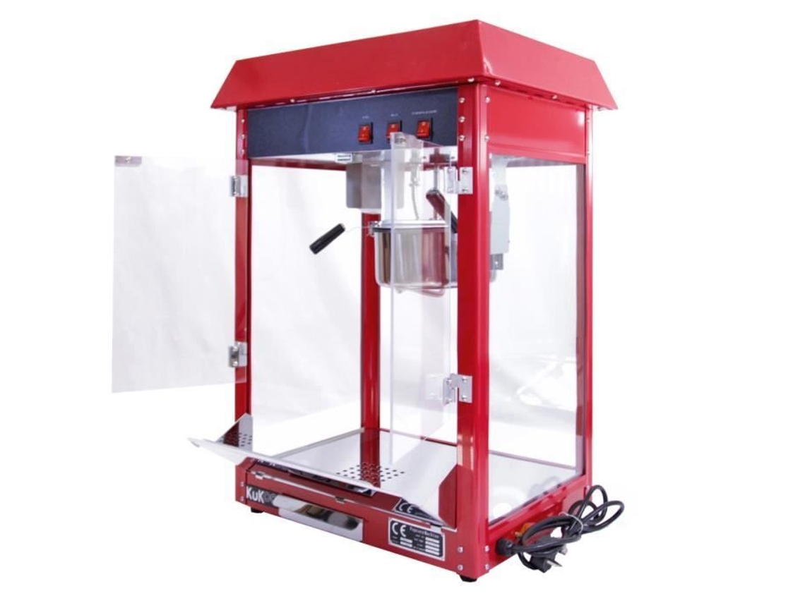 Máquina comercial para hacer palomitas de maíz Kukoo de 8 onzas