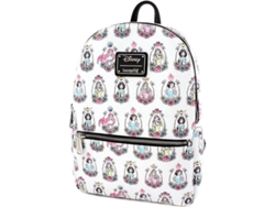 Mochila LOUNGEFLY Princesas Disney Blanco (20.6x28.7x10cm - Poliéster)