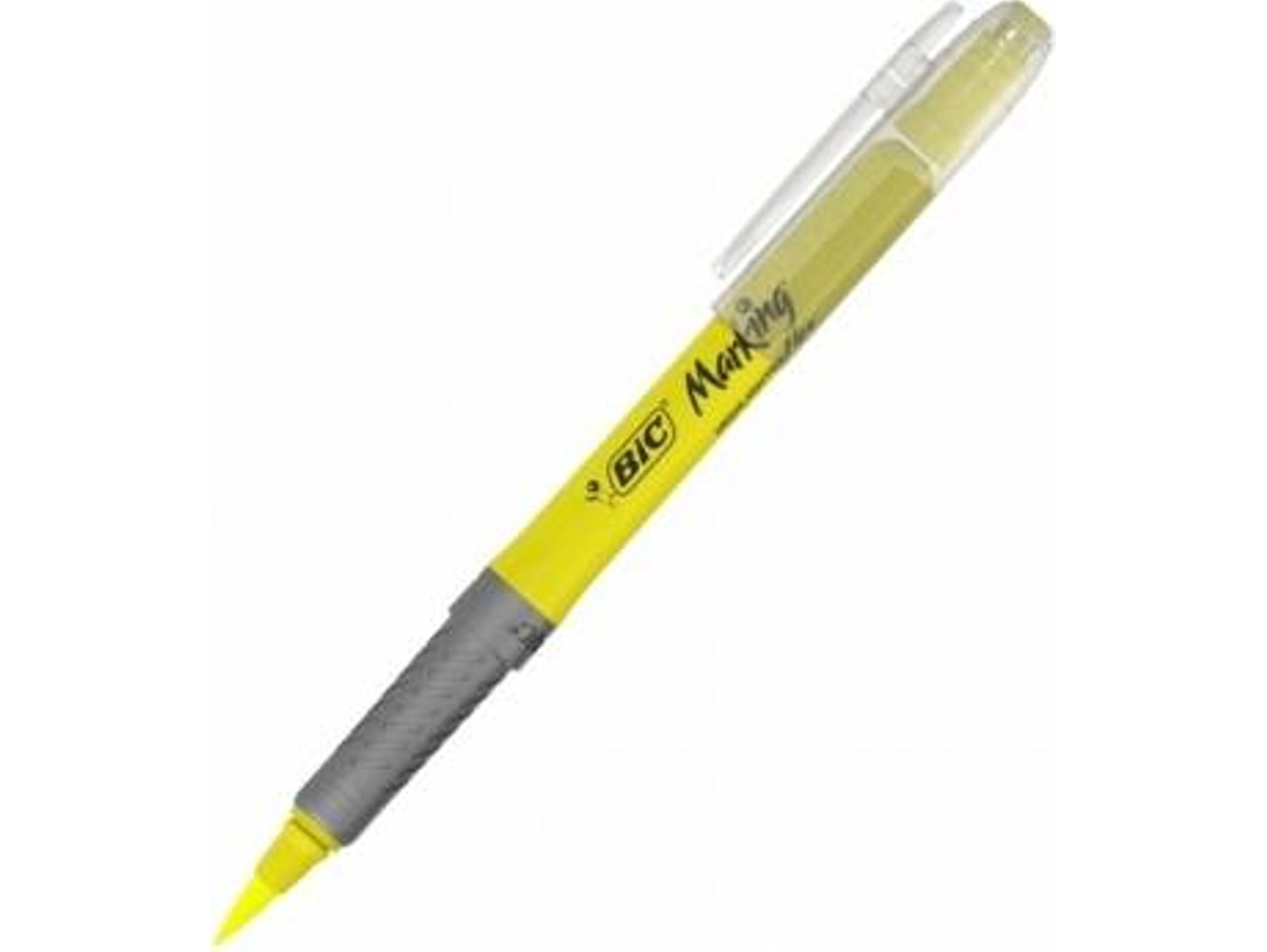 BIC Highlighter Technolight Marcadores punta biselada ajustable color amarillo 