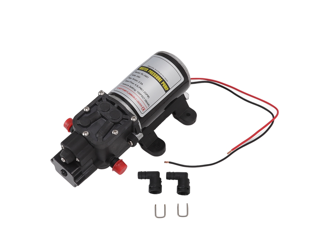 Bomba De Agua De Diafragma Intermitente Autocebante De Alta Presión Rl 3401 De 24 V Para Uso Doméstico Y Náutico.