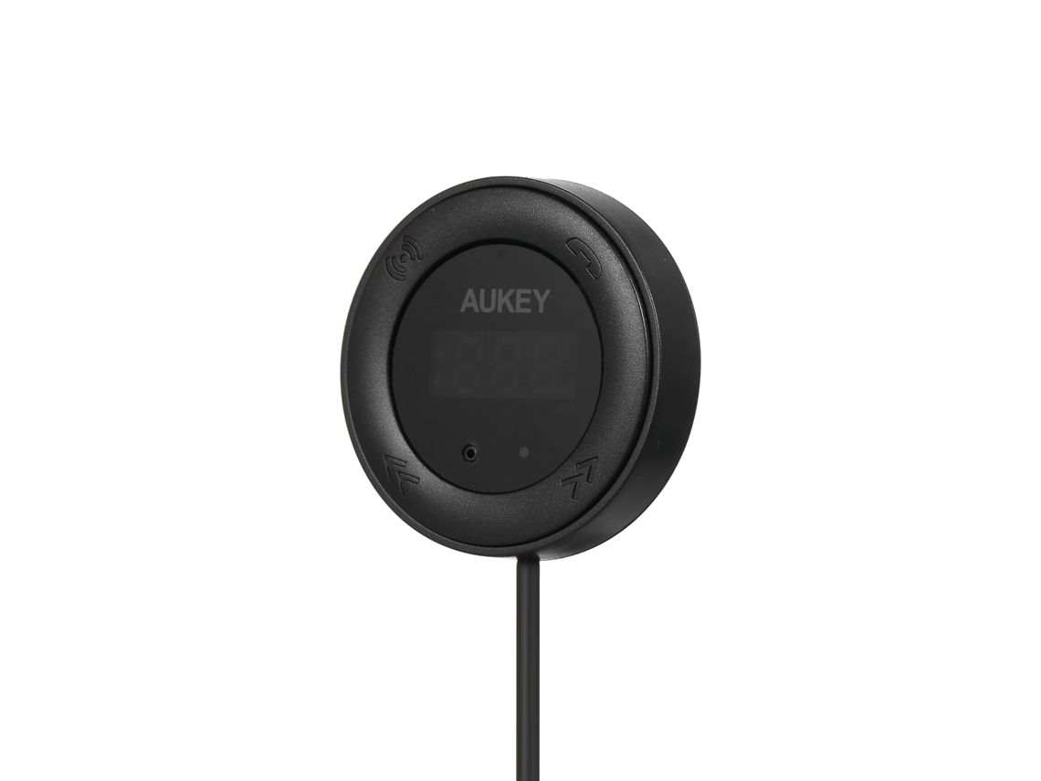 Transmisor Fm Inalámbrico Para Coche Aukey F4p, Kit De Audio Bluetooth Con Cargador Usb Doble