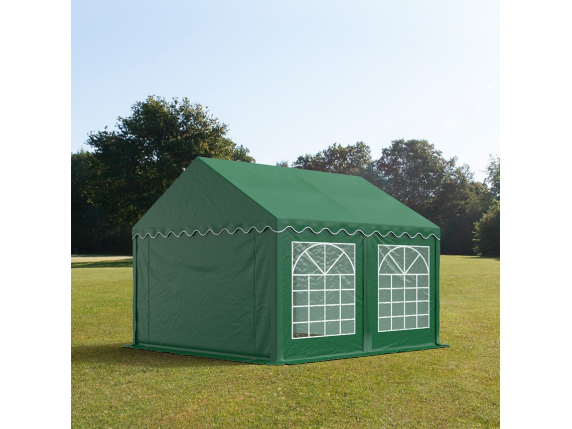 Carpa para fiestas 3x4 M, PVC 700, Verde oscuro Toolport