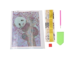 Pintura decorativa de diamantes DIY con un lindo panda