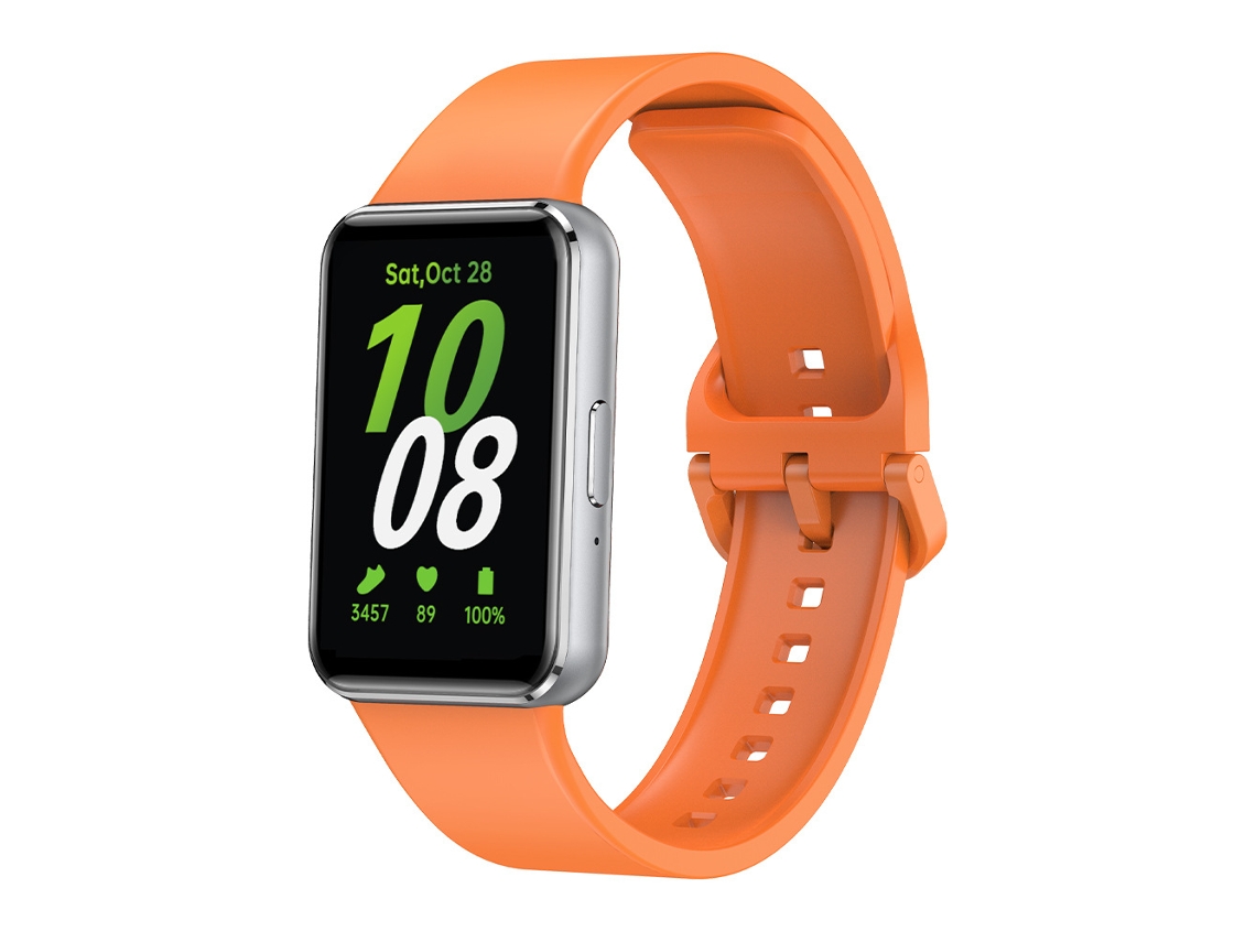 Pulsera de silicona compatible con Samsung Galaxy Fit3, color naranja, Yunzii