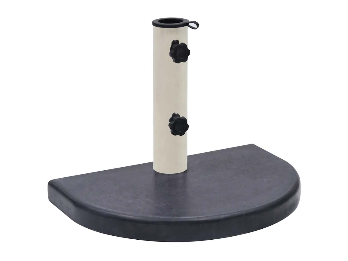 Base De Sombrilla Granito Negra 40x28x4 Cm