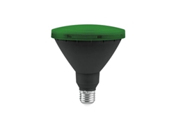 Bombilla LED Par38 IP65 E27 15 W Verde Mate