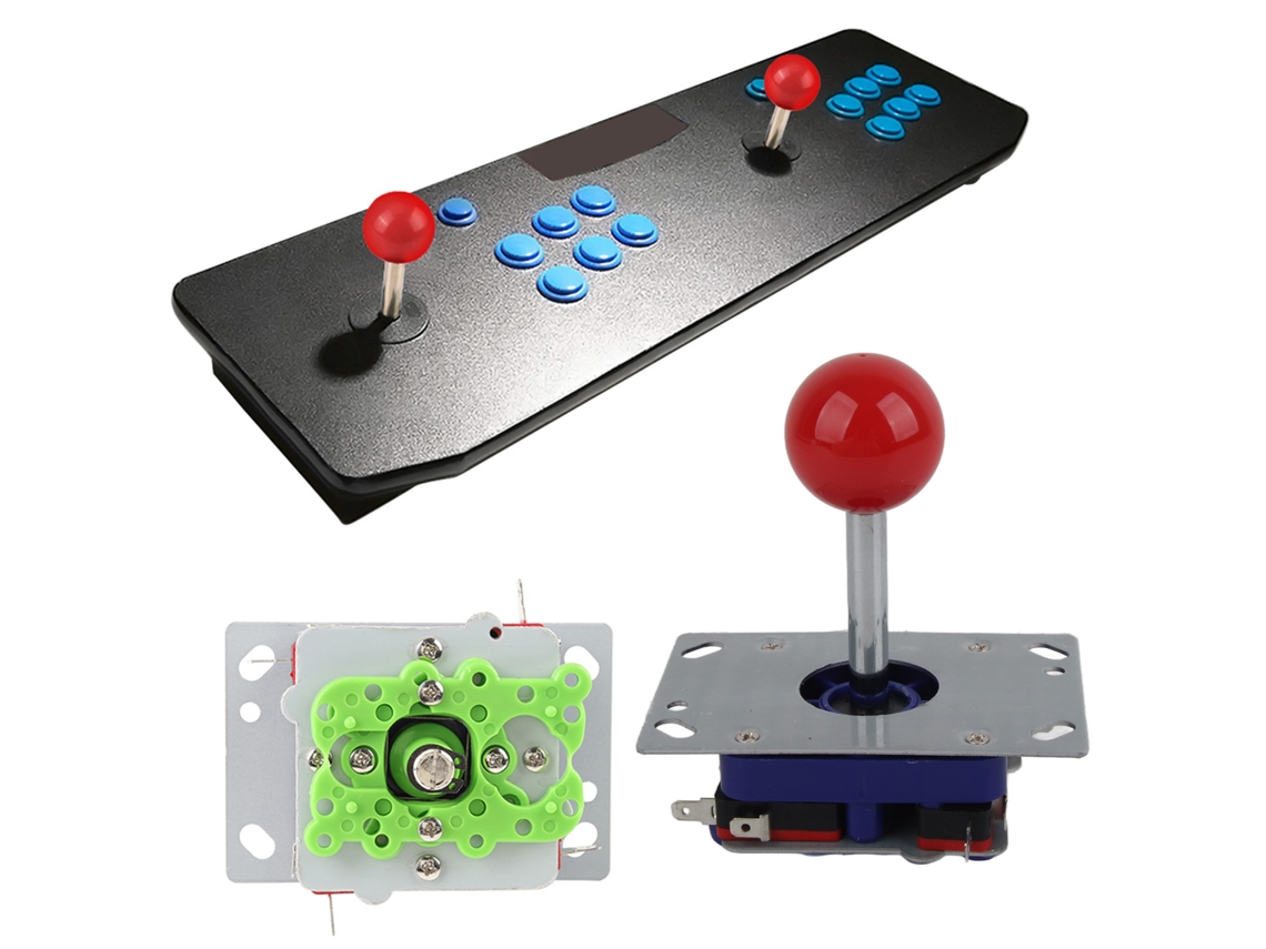 1 Joystick Arcade Con Perilla De Bola De 2/4/8 Vías Para Juegos Arcade