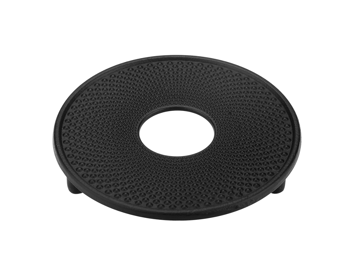 Tapete resistente de hierro fundido para utensilios de cocina, protege los muebles con tapete antideslizante de metal reciclado resistente al calor para cocina y comedor.