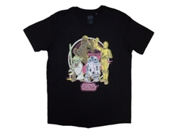 Rockinstone Star Wars 'heroes Neon' (black) Camiseta Unisex--xl