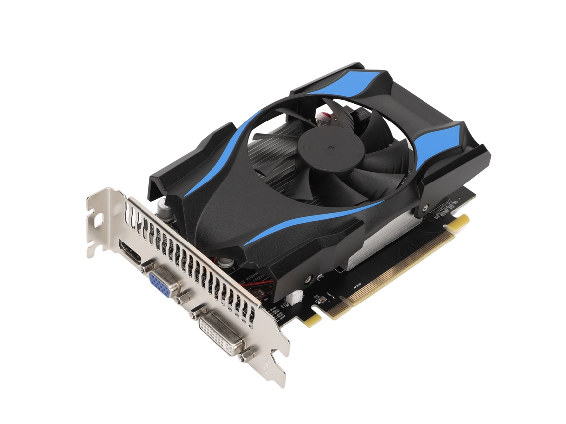 Tarjeta Gráfica De Gaming Hd7670 Con 1gb Ddr5 Pcie X16 Para Escritorio Y Ventilador Grande